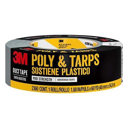 3M Poly & Tarps Duct Tape, 2360-C, 1.88 In X 60 Yd (48, 0 Mm X 54, 8 M) 7000122561